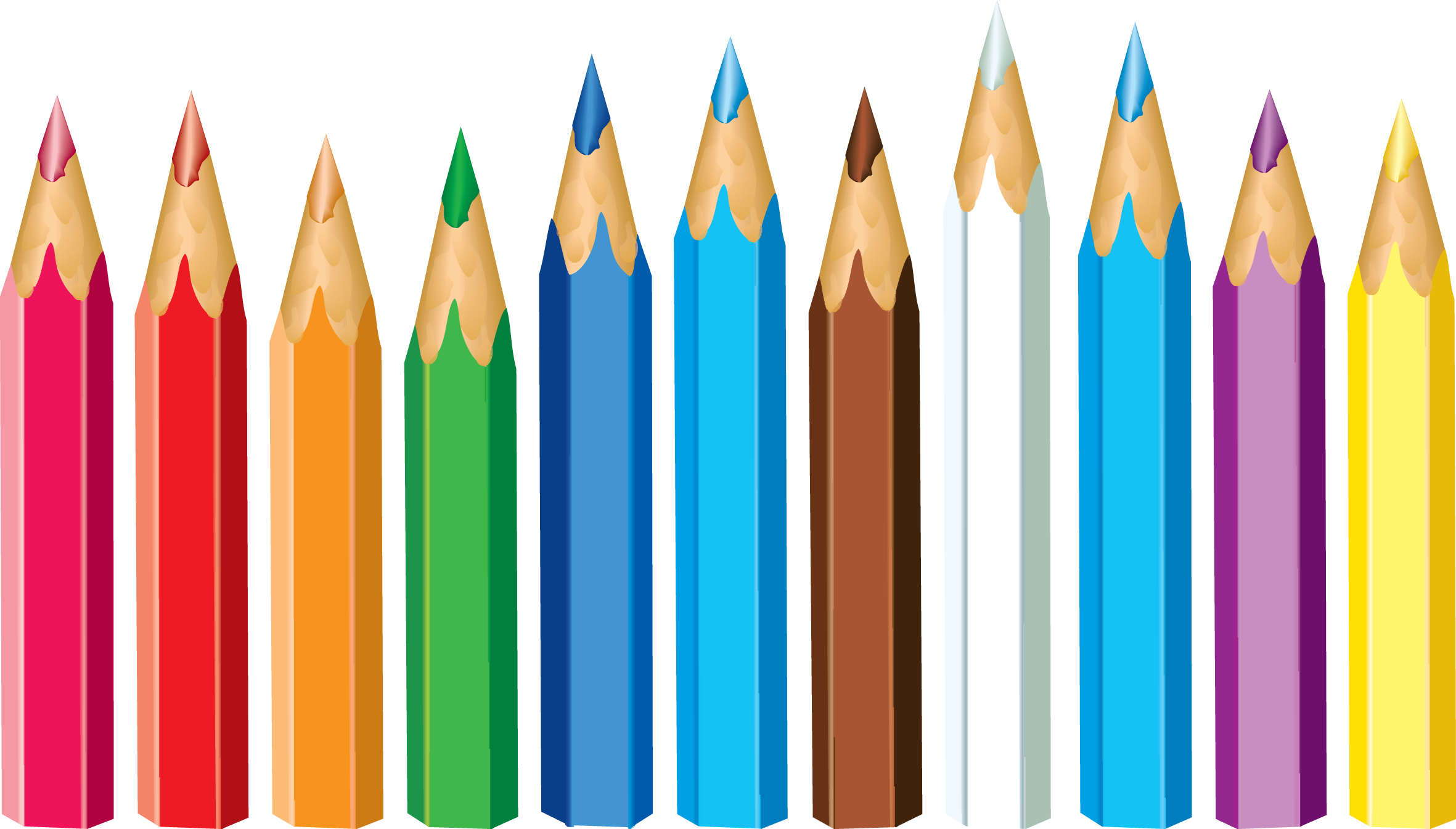 Pencil Png Images - Pencil Clipart Transparent Background (2362x1345), Png Download