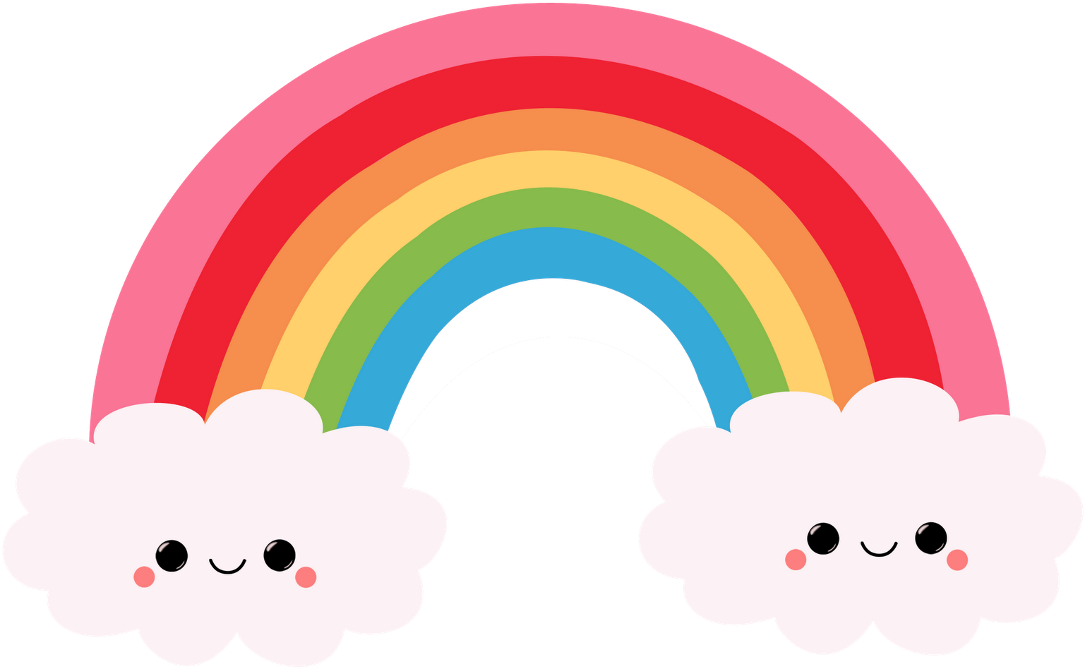 Best Clip Art Images - Rainbow Kawaii Png (1520x1471), Png Download