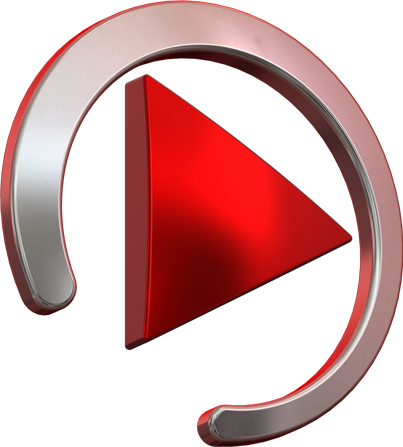 Play, Logo, Red From Abouthere - Logo For Music Video (403x447), Png Download