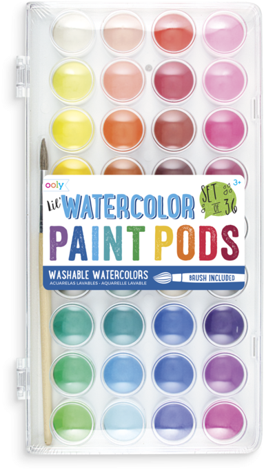 Lil' Watercolor Paint Pods - Watercolors (800x800), Png Download