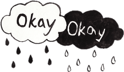Okay Tumblr Png - Transparent Black And White Png (432x427), Png Download