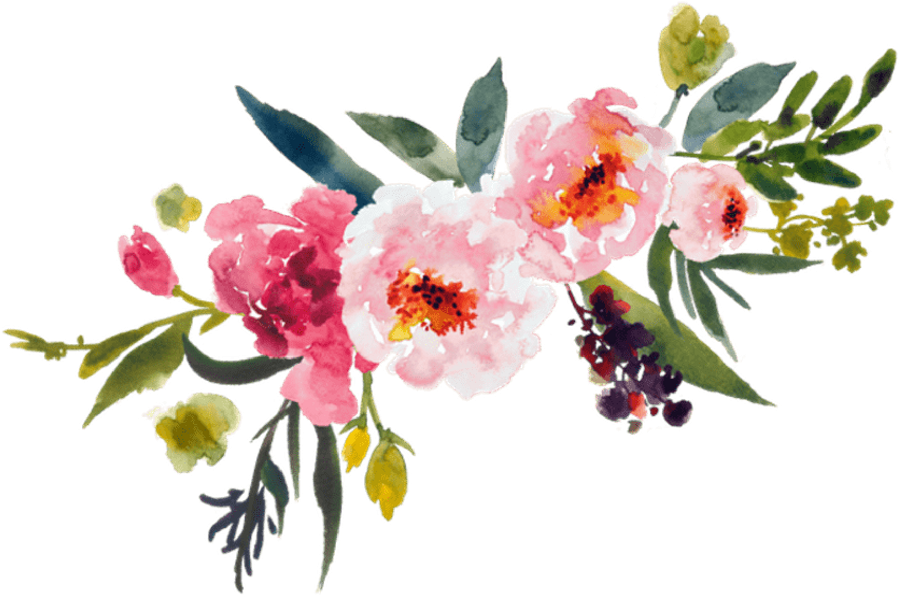 Clip Transparent Stock Flowers Clipart Transparent - Transparent Watercolor Flower Png (900x598), Png Download