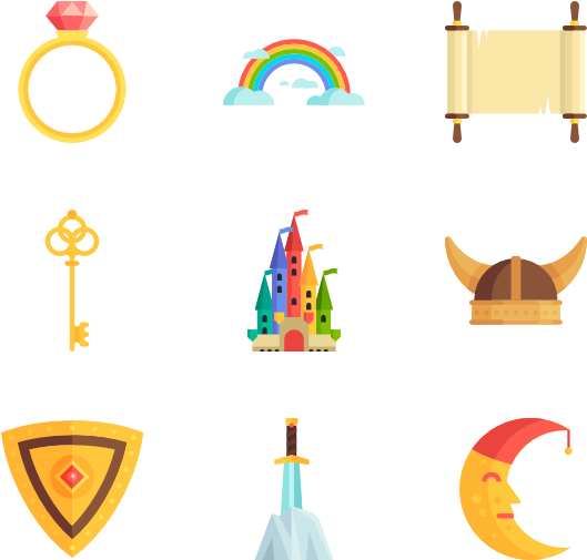 Fairy Tales Icons - Fairy Tale Icon (600x564), Png Download
