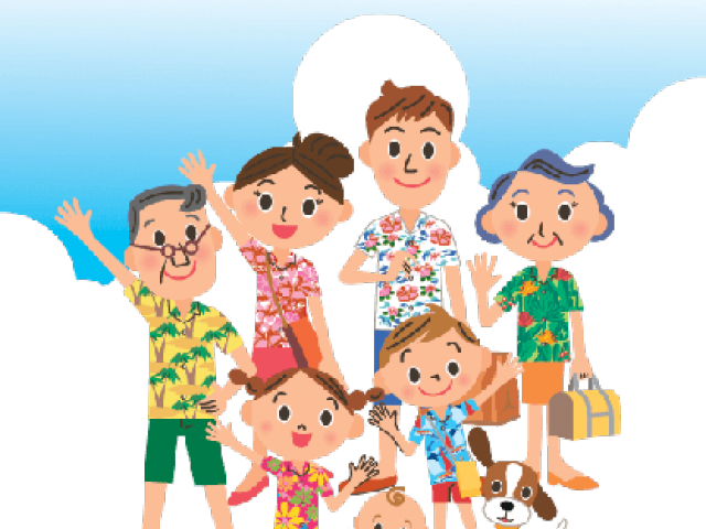Family Summer Fun Clip Art (640x480), Png Download