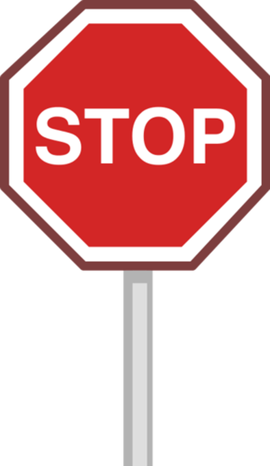 Stop Sign Png (900x1553), Png Download