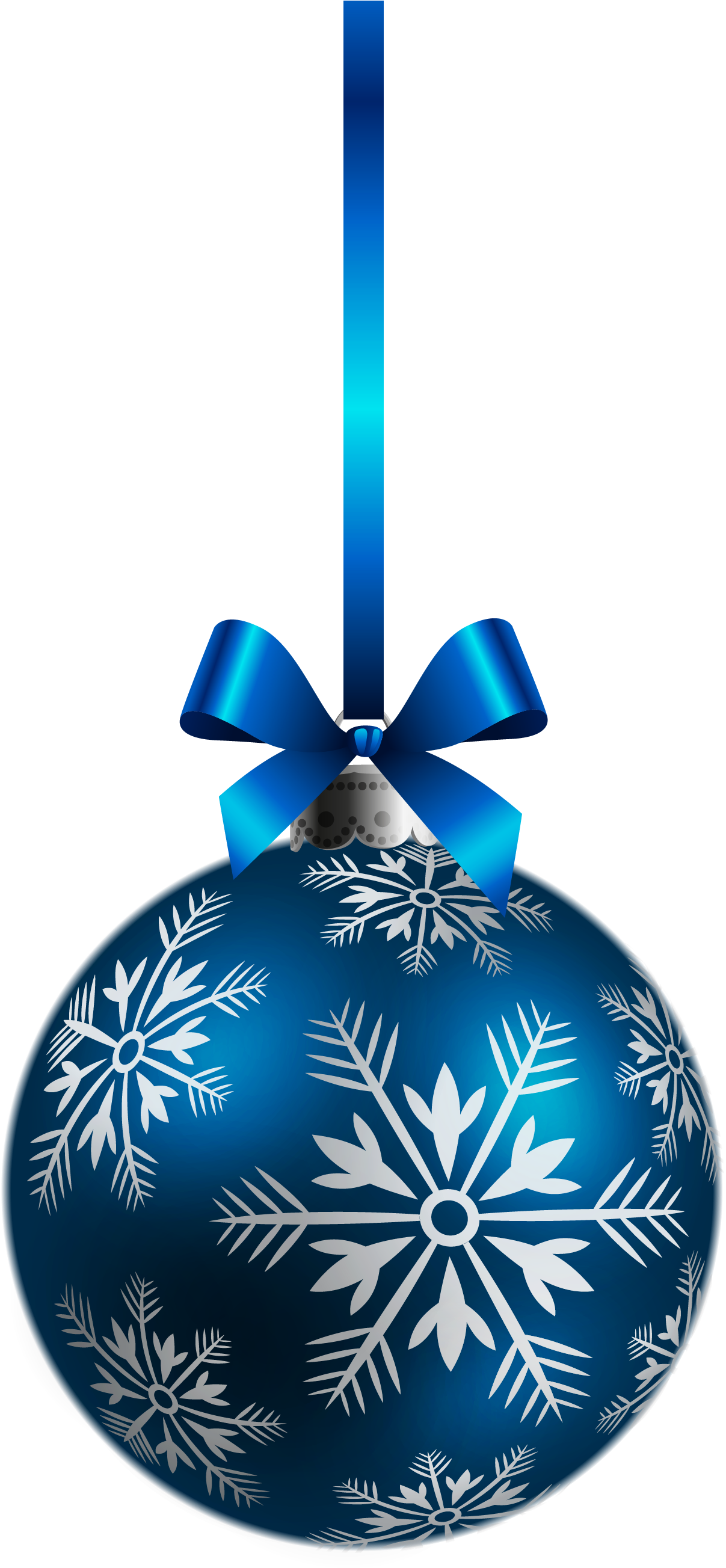 Large Transparent Blue Christmas Ball Ornament Png - Christmas Pattern Design Sofa Pillow Case (1245x2606), Png Download
