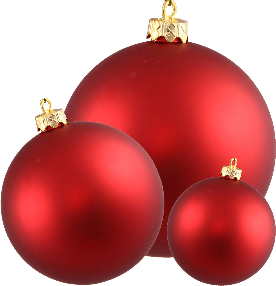 Free Ornament Clipart Desktop - 4.75 Matte Ball Uv Drilled, Set Of 4, Red, Holiday (1000x1000), Png Download