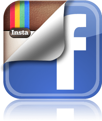 Instagram And Facebook Logo - Facebook And Instagram Together (354x452), Png Download