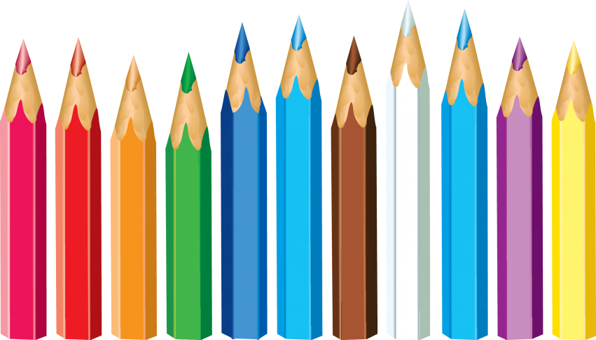 Free Png Color Pencil's Png Images Transparent - Pencil Clipart Transparent Background (851x485), Png Download