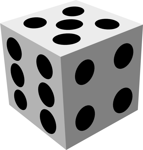 The Art Of Dice Editing - Dice Clip Art (570x599), Png Download