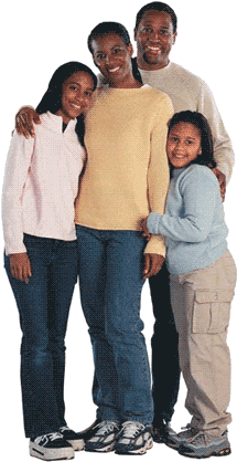 Black Teen With Family (300x443), Png Download