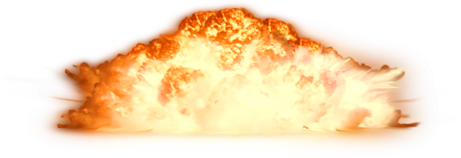 Nuclear Transparent Pictures Free - Cat Walking Away From Fire (900x308), Png Download