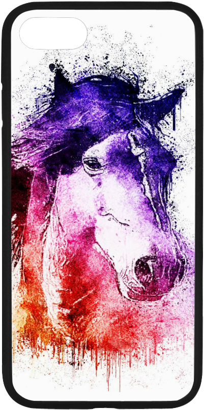 Watercolor Horse Rubber Case For Iphone 7 - Watercolor Horse 15" Laptop Sleeve (1000x1000), Png Download
