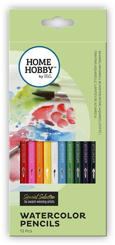Homehobby By 3l Watercolor Pencils 12 Pcs, Assorted - Sketch Pad (500x500), Png Download