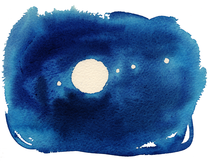 Transparent Watercolor Sky - Moon And Stars Watercolor Png - Free ...