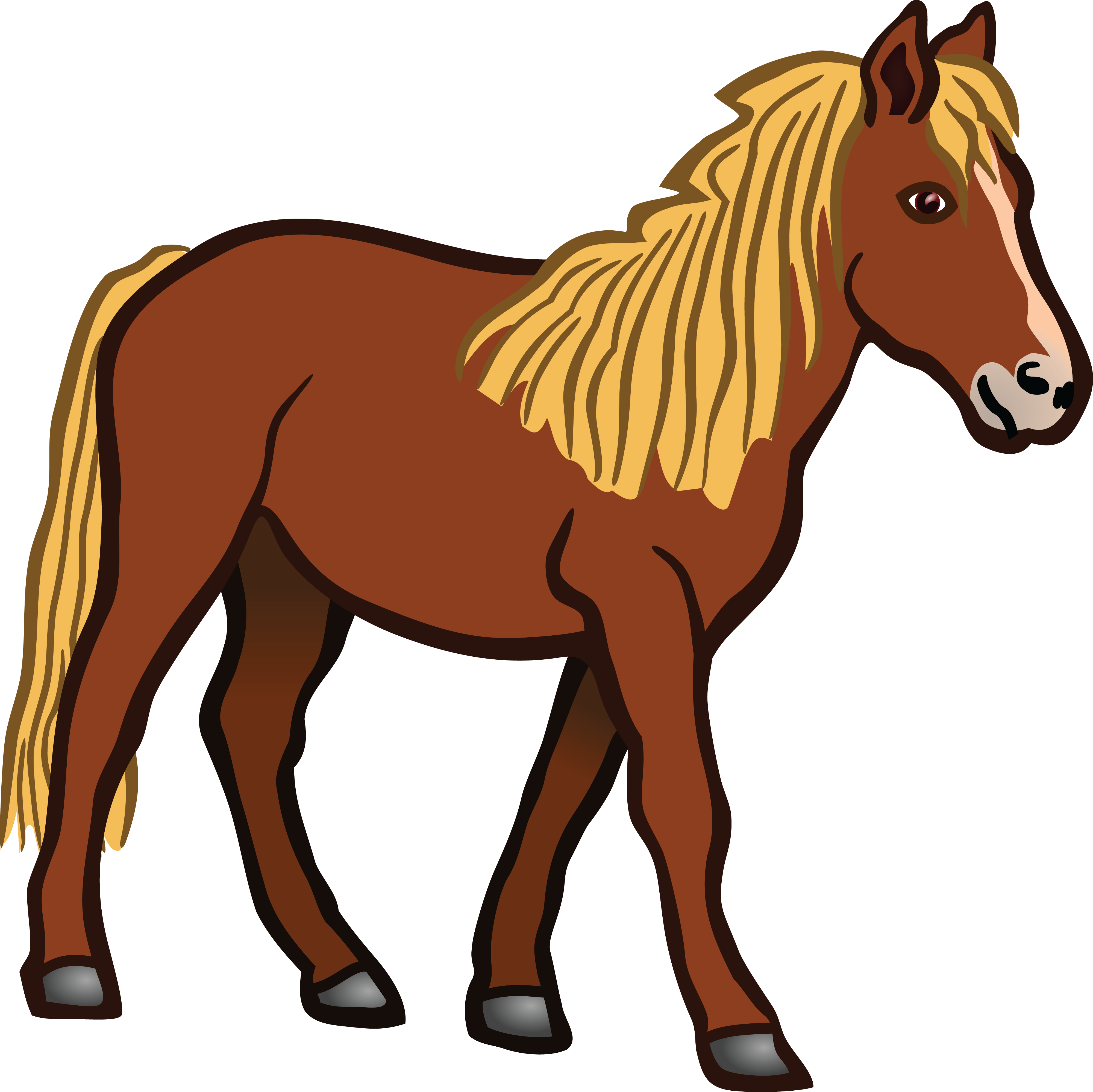 Horses Clipart Mare - Objects Start With Letter H (4000x3996), Png Download