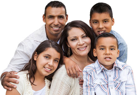 Hispanic Family (474x319), Png Download