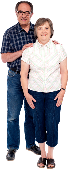 A Friend Of Mine Was Recently Driving Around The Suburbs - Old Couple Png (450x747), Png Download