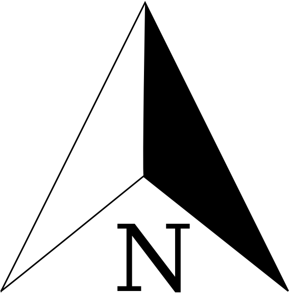 Free Png North Arrow Transparent North Arrow - North Symbol (800x800), Png Download