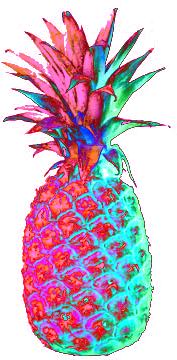 Transparent Tumblr Overlays - Png Pineapple Transparent (405x488), Png Download
