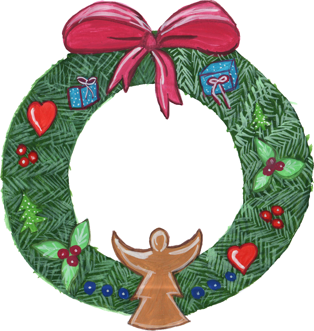 Png File Size - Wreath (969x1024), Png Download