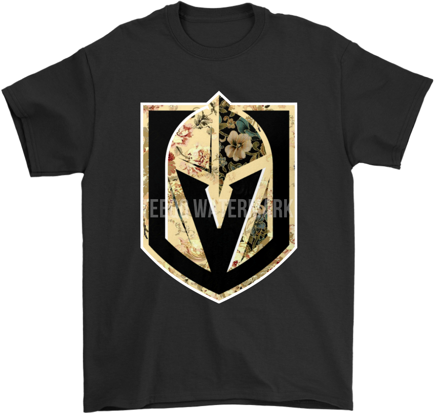 Vegas Golden Knights Logo Florals Watercolor Flowers - Vegas Golden Knights Iphone X Case (1024x1024), Png Download