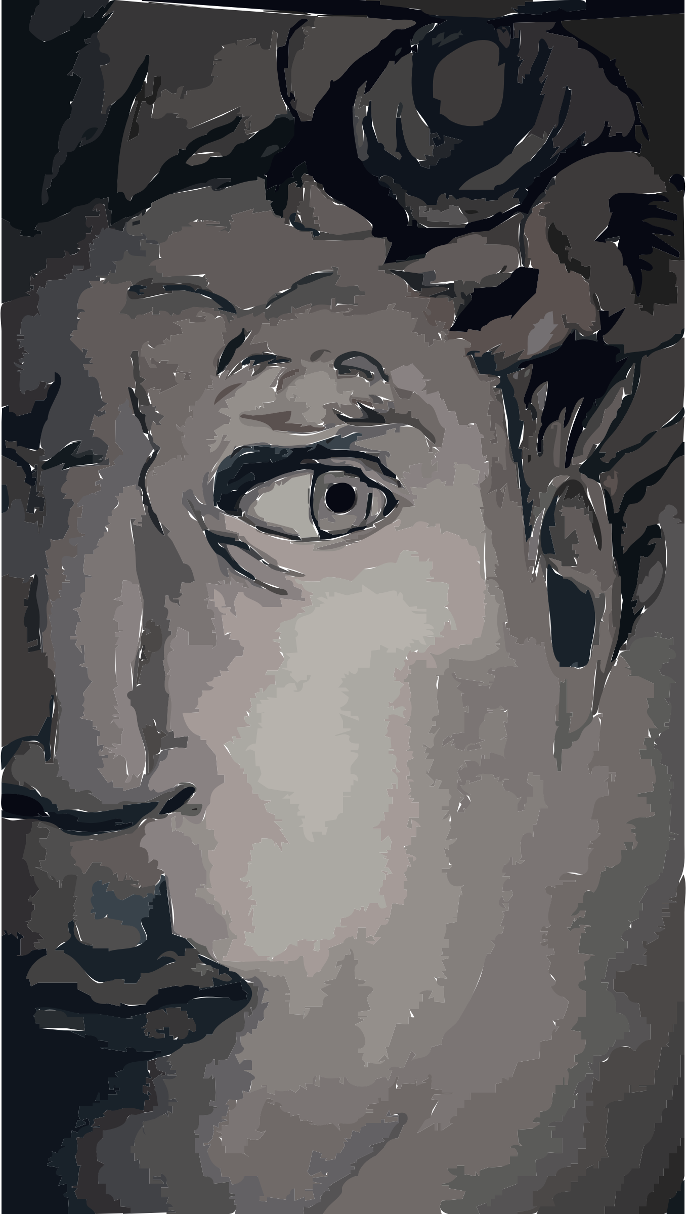 This Free Icons Png Design Of David Face With Pencil (1356x2400), Png Download