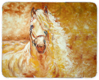 Cloud Of Horse Dream - Abstract Horse Pictures To Paint (400x400), Png Download
