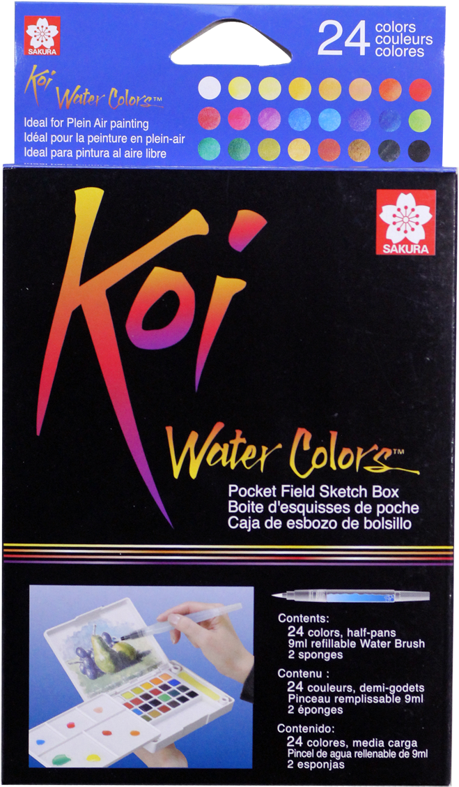 Sakura Koi Watercolor Field Sketch Set, 24 Assorted - Sakura Koi Watercolor (1200x1200), Png Download