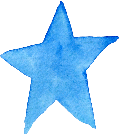 Star Watercolor Ftestickers - Watercolor Star Png (532x591), Png Download