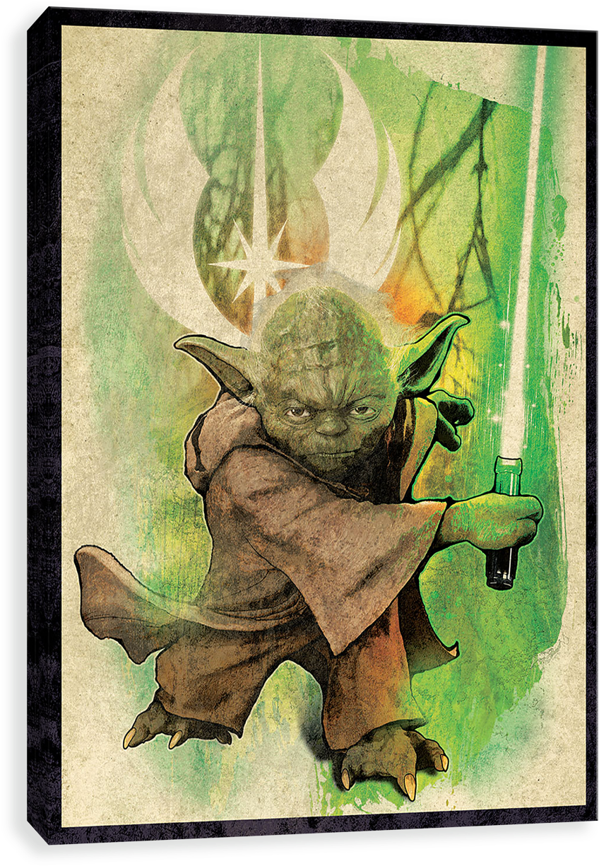 Jedi Master Yoda - Disney Star Wars Classic Temporary Tattoos, Set Han (1280x1280), Png Download