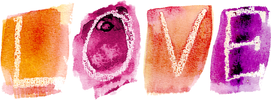 Love, Sentiment, Scrapbooking - Pink Scrapbook Embellishments Png (919x340), Png Download