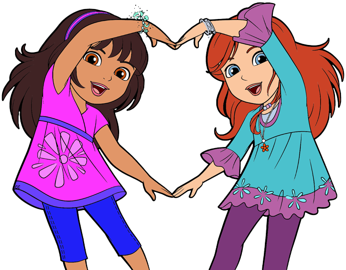 Friends Clip Art Church Family And Friend Clipart - Dora And Friends Clipart (691x540), Png Download