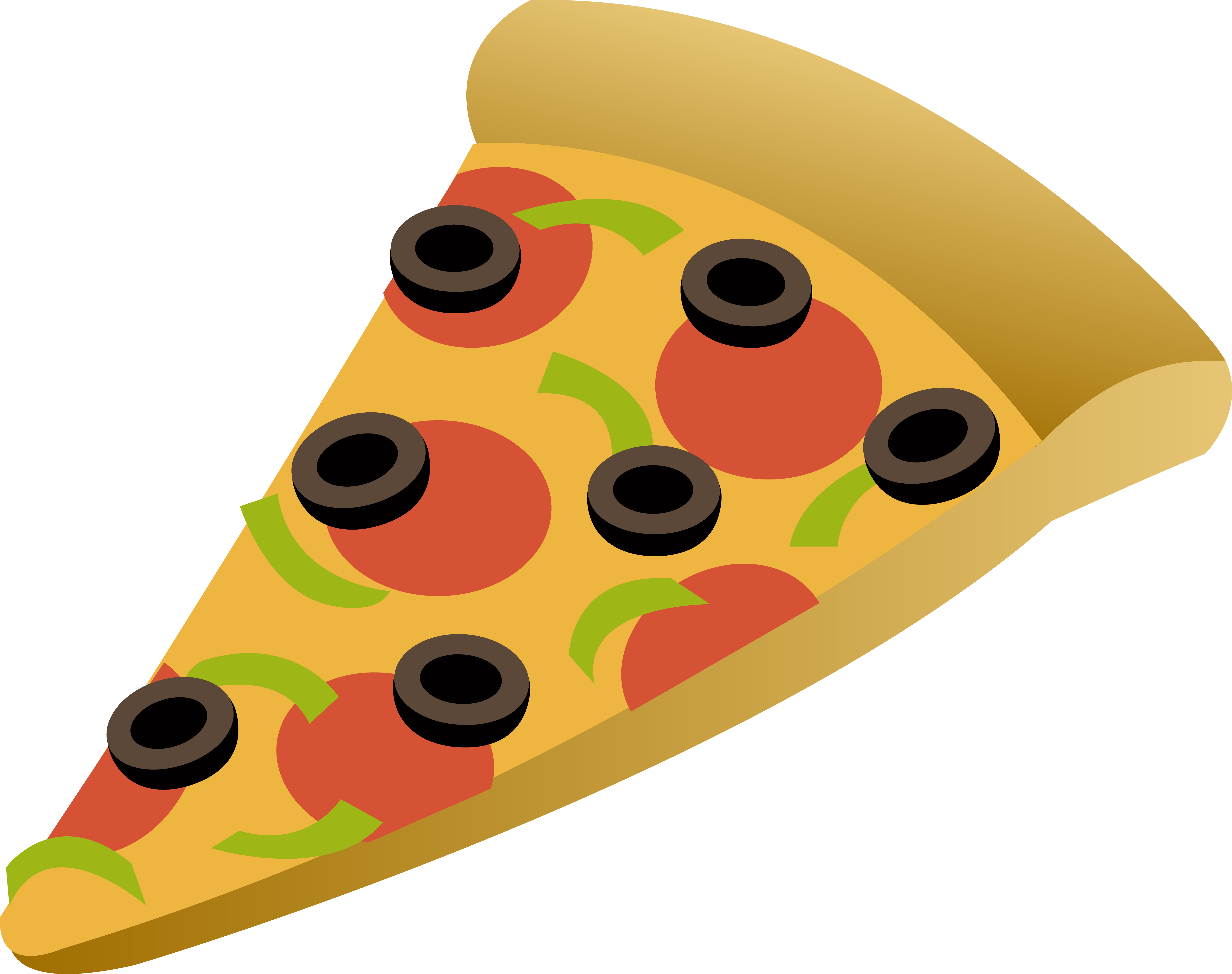 Drawing Pizza Slice Free Image Picture Freeuse Stock - Slice Of Pizza Cartoon (5307x4197), Png Download