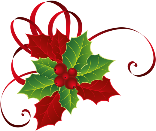 Christmas Red Green Mistletoe Png Picture - Mistletoe Png (600x443), Png Download