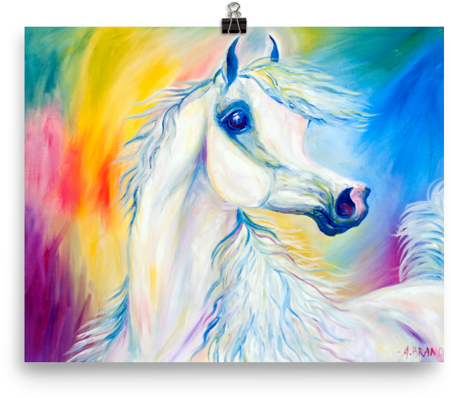 Arabian Horse Art Print Desert Jewel - Horse (1000x1000), Png Download
