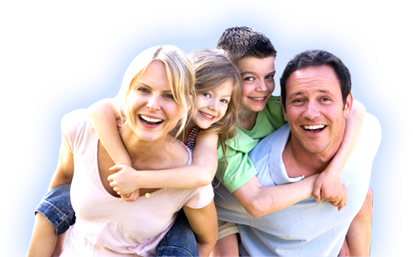 Spit Out Dentistry Fs1 Family-dentistry - Young Couple With Children (602x370), Png Download