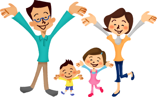 Excited Clipart Family - Excited Family Clipart (500x309), Png Download