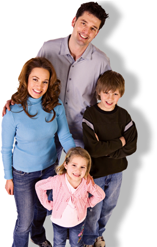 Happy Family Because Of Aws Mechanical Emergency Plumbing - Origin And Development Of Insurance (340x500), Png Download