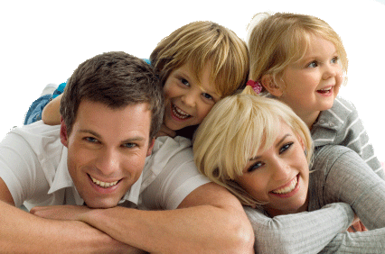 Familyb 426 - Familia Feliz Em Png (426x282), Png Download