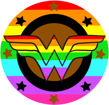 Lgbt Wonder Woman Logos - Wonder Woman Logo (500x500), Png Download