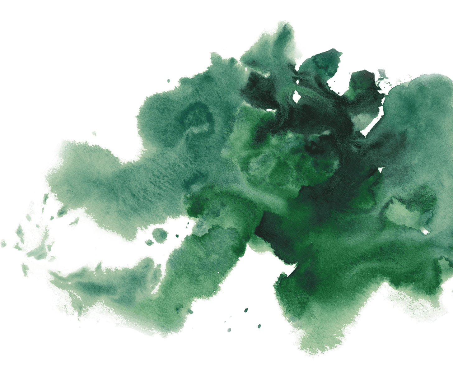 Watercolor Painting Green Tea - Green Tea Watercolor Png (1515x1229), Png Download