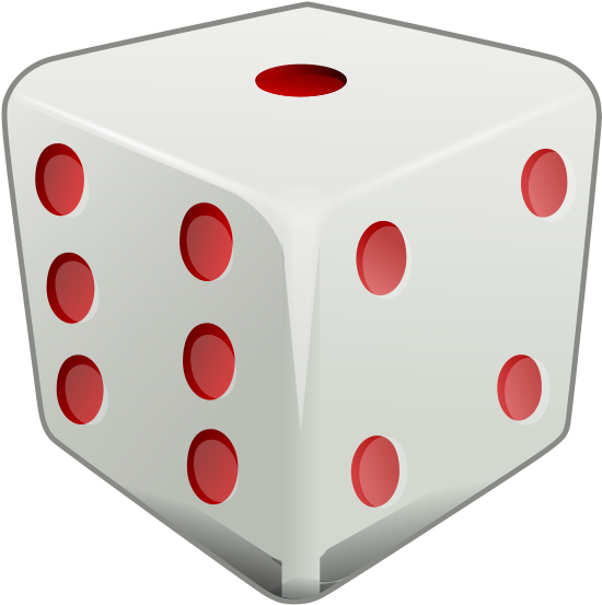 Red Dice Clip Art At Clker - Cube In Everyday Life (594x597), Png Download