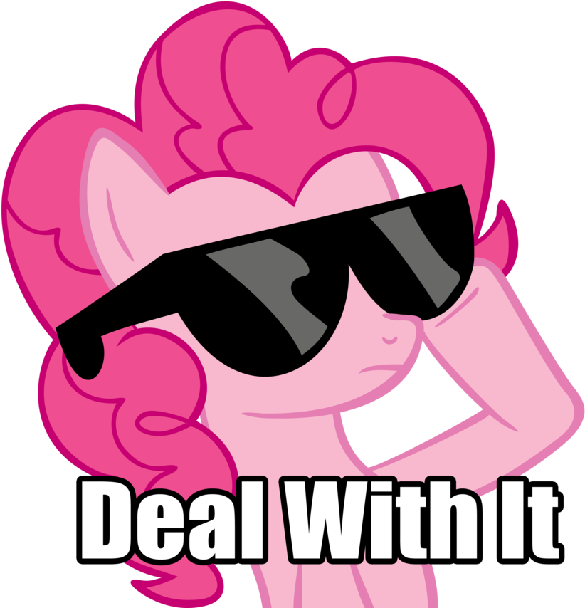 Deal With It Pixel Sunglasses Png Photo - Pinkie Pie Sunglasses (900x907), Png Download