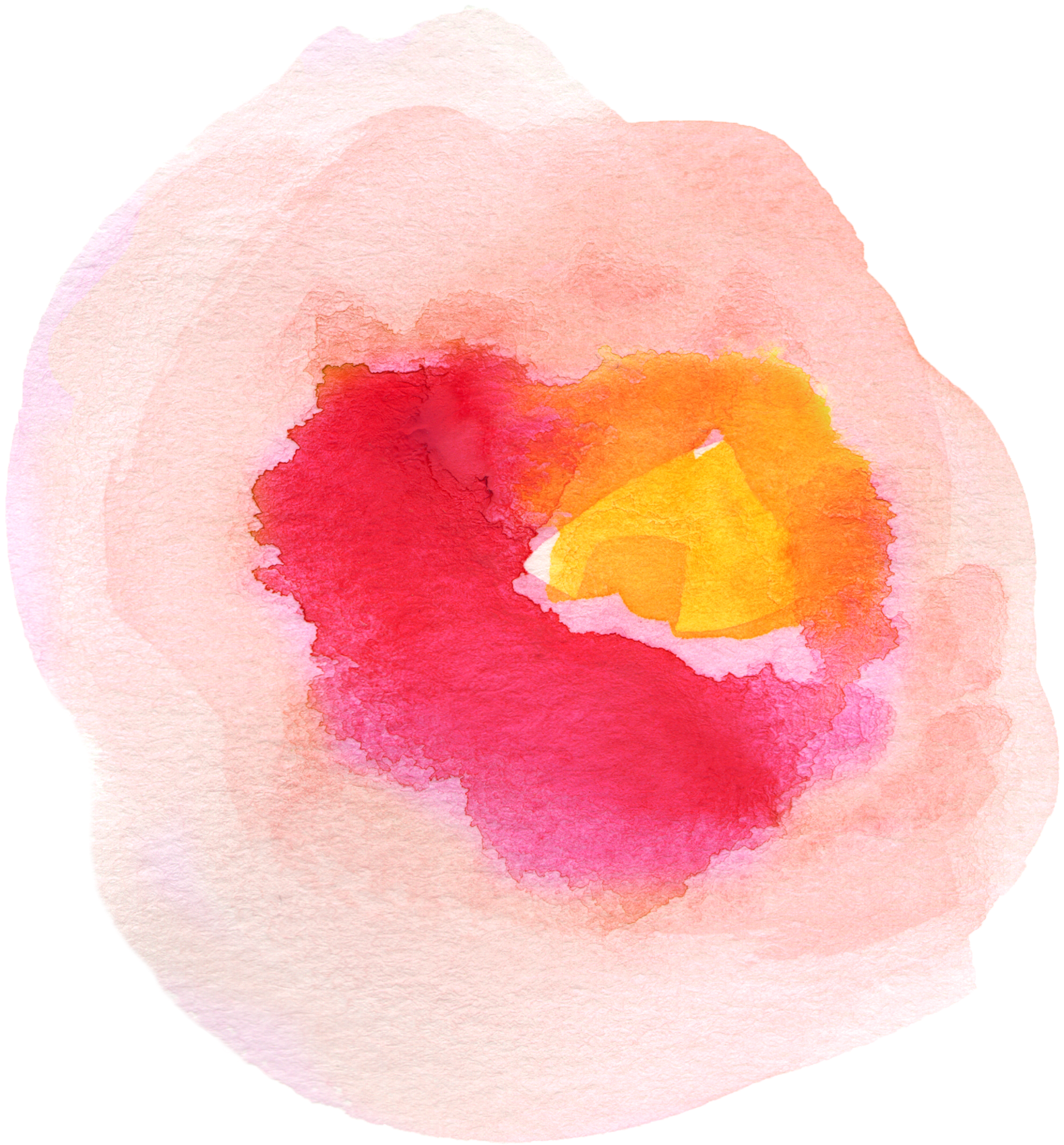 Free Fall Watercolor Floral Clip Art - Watercolor Flower Clip Art Transparent (1662x1776), Png Download
