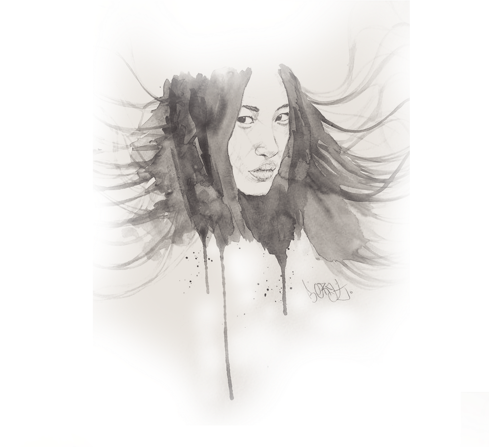 Watercolor Paintings & Drawings - Sketch (1000x1000), Png Download