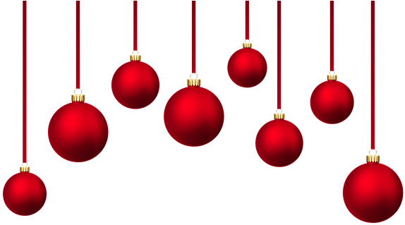 Christmas Baubles - Christmas Ball Background (593x340), Png Download