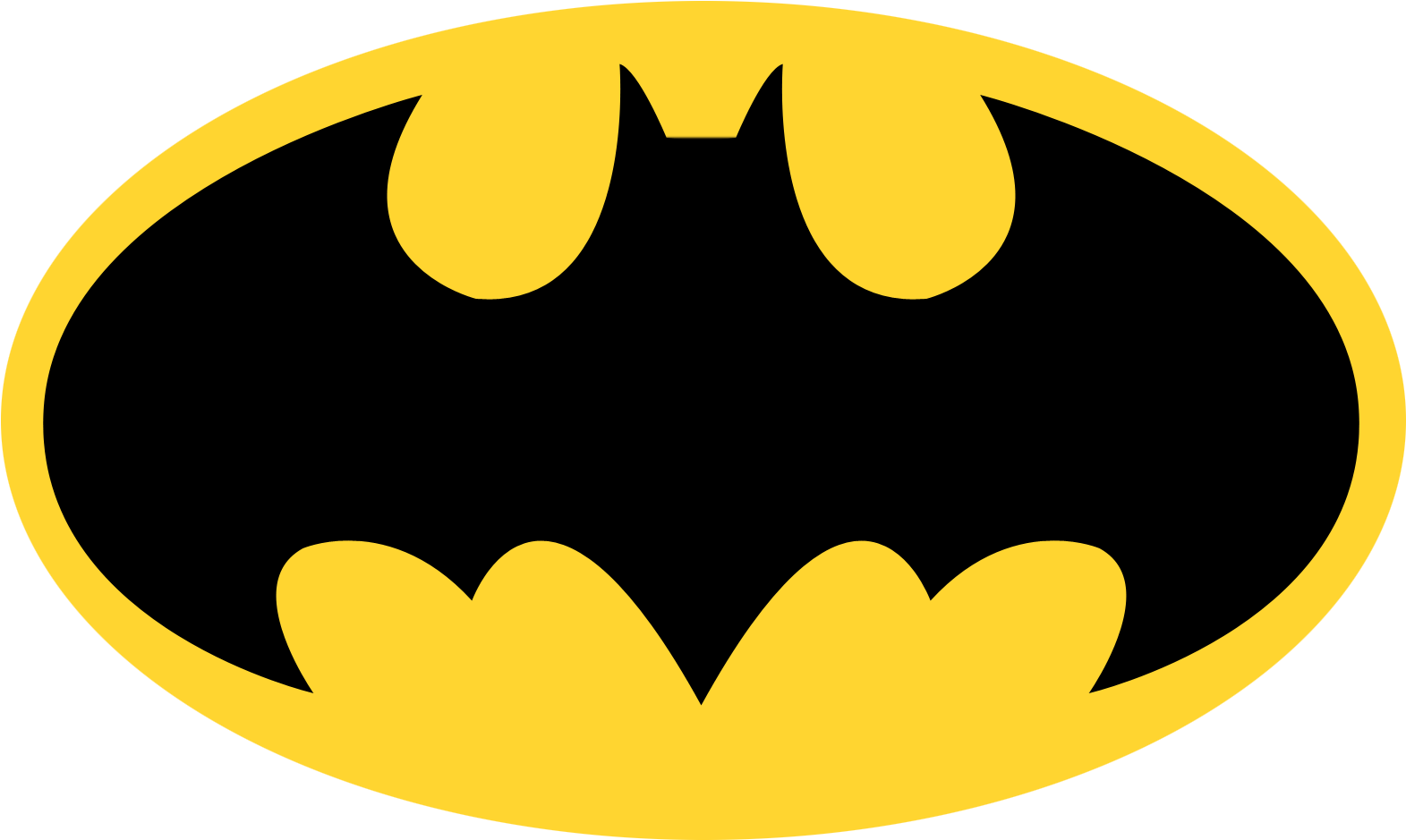 Batman Logo Png (1600x1044), Png Download