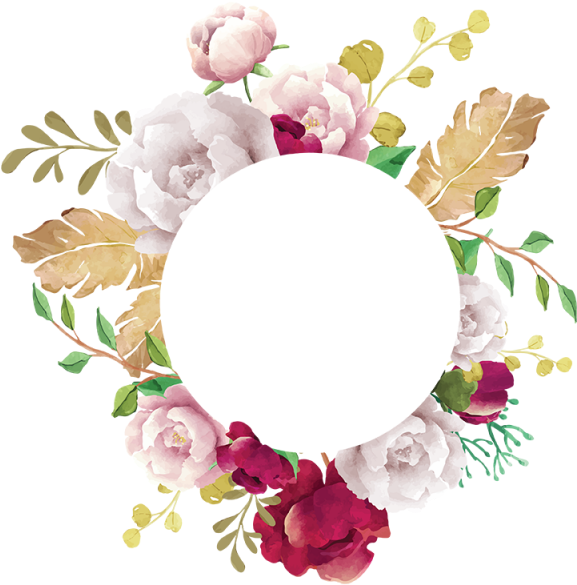 Flower Frame, Flower, Frame, White, Pink, Red, Burgundy, - Flower Frame Png Transparent (640x640), Png Download