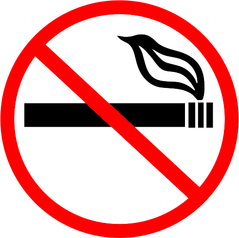 No Smoking Symbol1 - No Smoking Logo Png (491x490), Png Download